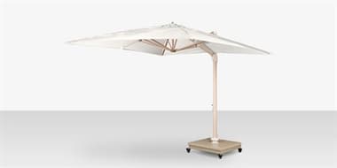 Source Outdoor Furniture The Grand Cantilever Wood Grain 10' Foot Square Umbrella with Sandalwood Base SCSF3601606WDG