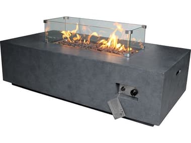 Source Outdoor Furniture Elements  29''W x 11''D Rectangular Fire Pit Glass SCSF6202697GLASS
