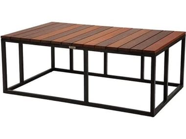 Source Outdoor Furniture Bosca Aluminum 50''W x 30''D Rectangular Coffee Table SCSF7007301