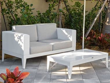 Source Outdoor Furniture South Beach Aluminum Cushion Lounge Set SCSOUTHBLNGSET