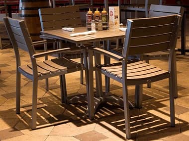 Source Outdoor Furniture Vienna Aluminum Dining Set SCVIENDINSET2
