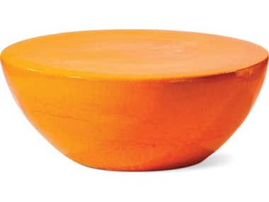 Seasonal Living Bowness Orange Ceramic 40'' Round Coffee Table SEA308FT293P2O