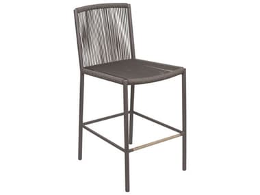 Seasonal Living Archipelago Dark Gray Aluminum Stockholm Counter Side Chair Set (Price Includes 2) SEA620FT045P2DGP