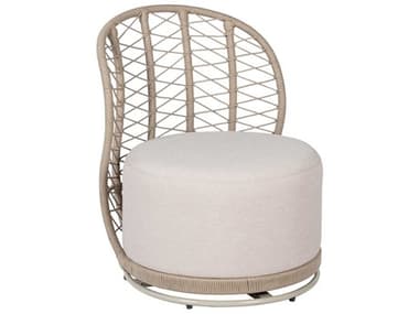 Seasonal Living Archipelago Warm Taupe powder-coated steel Swivel Chair with Cushion (Set of 2) SEAA50425021