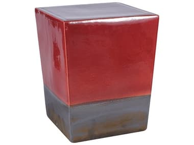 Seasonal Living Two Glaze Plum and Metallic Ceramic Square Cube (Price Includes 2) SEAC3082305258