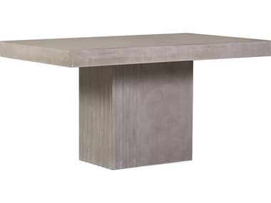 Seasonal Living Perpetual Tama Slate Gray  67''W x 35''D Rectangle Single Pedestal Dining Table SEAP5019923151