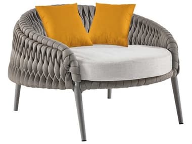 Sifas Kalife Mat Grey Aluminum Cushion Lounge Chair SFAKALI31
