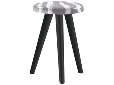 Sifas Riviera Grey / White 15'' Wide Aluminum Round End Table SFARIRA27