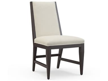 Sherrill Occasional Stark Walnut Wood Brown Fabric Upholstered Armless Dining Chair SHO310002