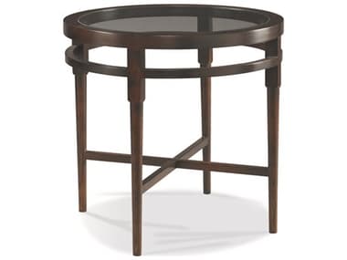 Sherrill Occasional Oak Brook Round Glass End Table SHO356930