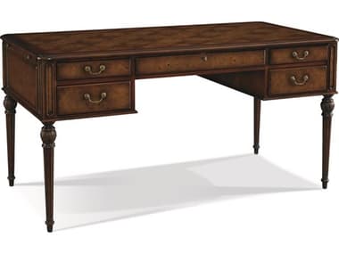 Sherrill Occasional Masterpiece 60" Walnut Brown Wood Secretary Desk SHO960025