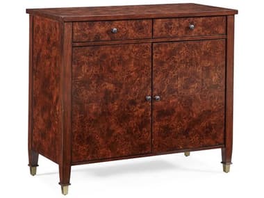 Sherrill Occasional Kinsey 42" Wide Mappa Burl Brown Alder Wood Hall Chest SHO968345