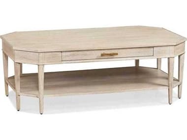 Sherrill Occasional Fulton 54" Rectangular Wood Earth Grey Champagne Textured Cocktail Table SHO969371EG