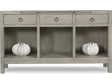 Sherrill Occasional Chesterfield 60" Rectangular Wood Grey Breeze Pewter Hardware Console Table SHO969490