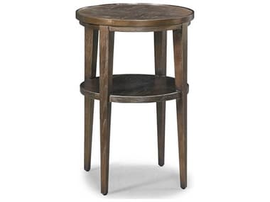 Sherrill Occasional Hayes 16" Round Wood Cordoba Bronze Accent Table SHO970603