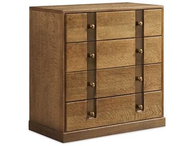 Sherrill Occasional Voyage Maison Harding 34&quot; Wide Weathered Oak Brown Wood Accent Chest SHOVMA420