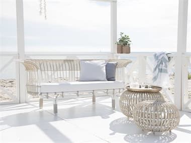 Sika Design Exterior Aluminum Dove White Cushion Belladonna Lounge Set SIKEXTRIORLNGSET10