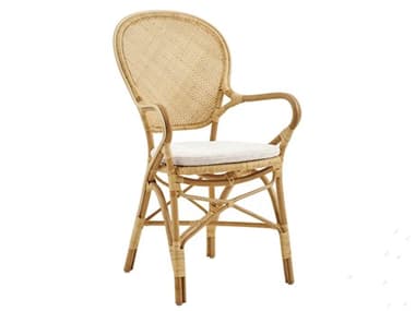 Sika Design Originals Natural Wicker Cushion Dining Chair in Youtoo Sand SIKKIT1007UA631