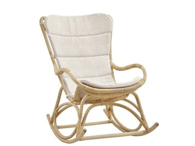 Sika Design Originals Natural Wicker Cushion Lounge Chair in Youtoo Sand SIKKIT1081UA631