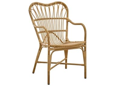Sika Design Exterior Aluminum Rattan Antique Margret Stackable Dining Arm Chair SIKSDE103AT