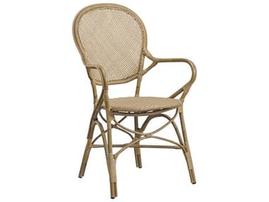 Sika Design Exterior Aluminum Rattan Antique Rossini Dining Arm Chair SIKSDE107AT