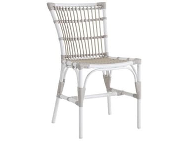 Sika Design Exterior Aluminum Dove White Elisabeth Stackable Dining Side Chair SIKSDE109DO