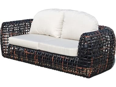 Skyline Design Dynasty Black Mushroom Aluminum Cushion Loveseat SK22382BMNP