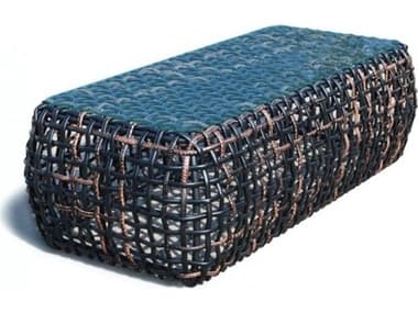 Skyline Design Dynasty Black Mushroom Aluminum Rectangular Coffee Table SK22384BMNPGL