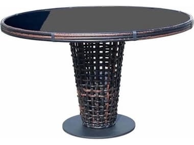 Skyline Design Dynasty Kubu Mushroom Aluminum Round Dining Table SK22461BMNPGL
