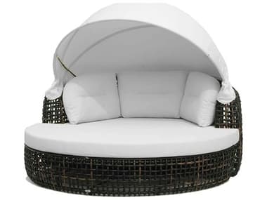 Skyline Design Dynasty Black Mushroom Aluminum Cushion Lounge Bed SK22467BMNP