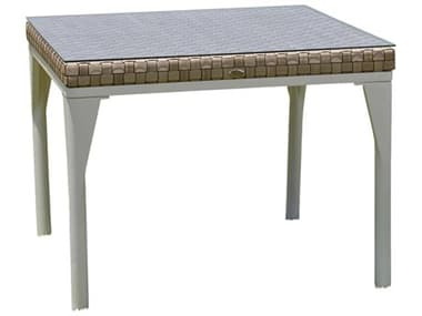 Skyline Design Brafta Seashell Aluminum Square Dining Table SK22937SSFFGL