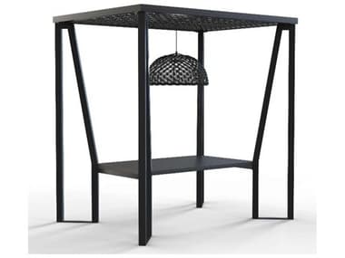 Skyline Design Horizon Carbon Matte Aluminum Rectangular Dining Table SK23600ALU