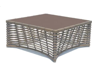 Skyline Design Ruby Kubu Mushroom Aluminum Square Coffee Table SK23664KMNPGL