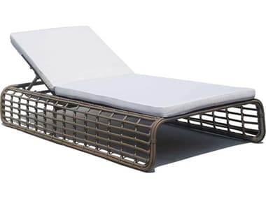 Skyline Design Ruby Kubu Mushroom Aluminum Cushion Chaise Lounge SK23769KMNP