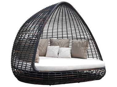 Skyline Design Shade Black Mushroom Aluminum Cushion Lounge Bed SK2973BMNP