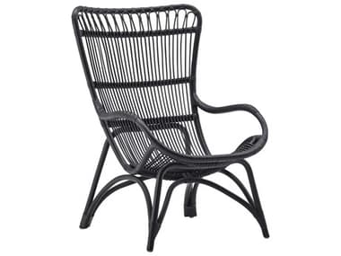 Sika Indoor Originals Monet Highback 26" Black Accent Chair SKA1082S
