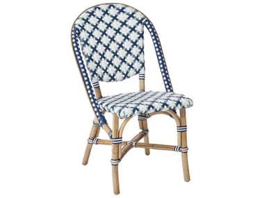 Sika Indoor Affaire Sofie Bistro Rattan White Side Dining Chair SKA9166SGLUWH