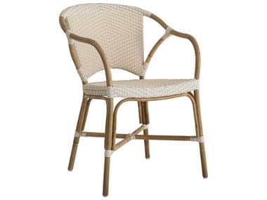Sika Indoor Affaire Valerie Bistro Rattan Natural Arm Dining Chair SKA9176IVIV