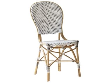 Sika Indoor Affaire Isabell Bistro Rattan White Side Dining Chair SKA9180CPWH