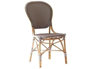 Sika Indoor Affaire Isabell Bistro Rattan Brown Side Dining Chair SKA9180WHCP