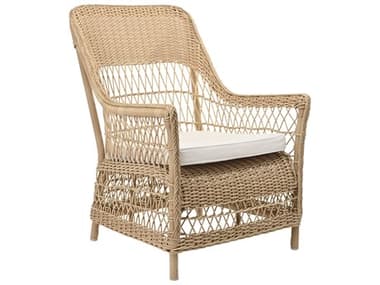 Sika Indoor Georgia Garden Dawn 25" White Fabric Accent Chair with Cushion SKAKIT9198UCY101