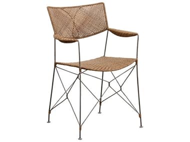 Sika Indoor Icons Rattan Brown Arm Dining Chair SKAYW1091H