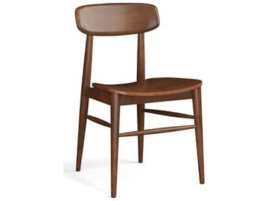 Saloom Banks Beech Wood Brown Armless Dining Chair SLM100SWWALNUT