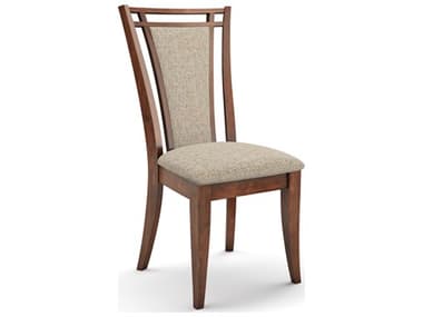 Saloom Amelia Beech Wood Beige Upholstered 22.25"W Armless Dining Chair SLM38SUWALNUTWHISPER