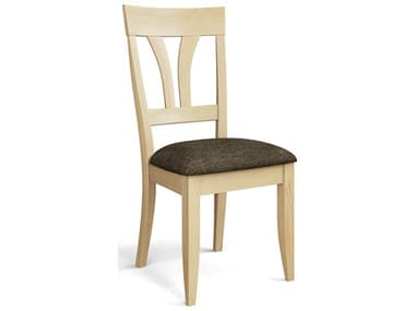 Saloom Kelly Beech Wood Brown Upholstered 21.25"W Armless Dining Chair SLM56SUNATURALNEWS