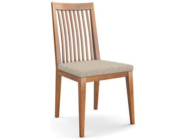 Saloom Mason Beech Wood Beige Upholstered Armless Dining Chair SLM80SUFLAXWHISPER