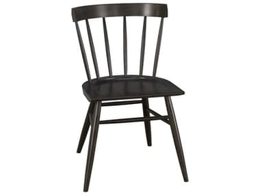 Saloom Noah Beech Wood Black Armless Dining Chair SLMNOAHBLACK