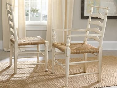 Somerset Bay Oakville Mahogany Wood White Arm Dining Chair SMBSB120