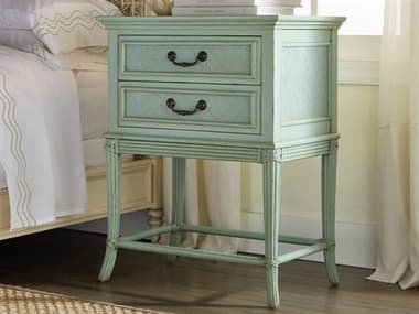 Somerset Bay Pelican 2-Drawers Blue Mahogany Wood Nightstand SMBSB231
