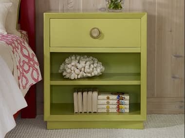 Somerset Bay Single 1-Drawer Green Mahogany Wood Nightstand SMBSBT286